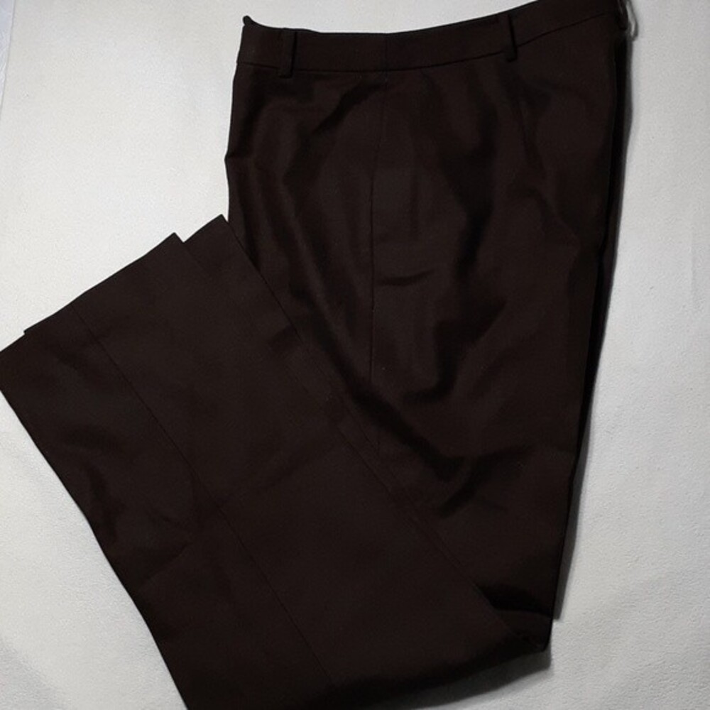 Linda Allard Ellen Tracy brown wool pants 8p 8 m petite